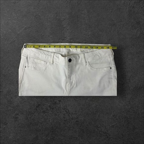 Treasure & Bond Jeans Women White Size 32 Zip Button Closure - Picture 5 of 7